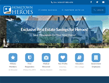 Tablet Screenshot of hometownheroes.com